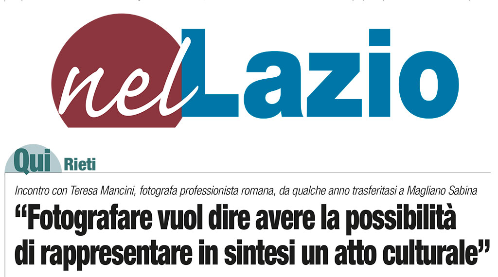 Fotografia e Comunicazione: intervista del Corriere di Rieti